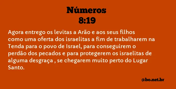 Números 8:19 NTLH