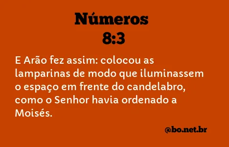 Números 8:3 NTLH