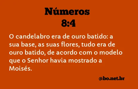 Números 8:4 NTLH