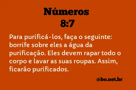 Números 8:7 NTLH