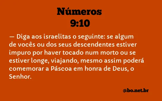 Números 9:10 NTLH