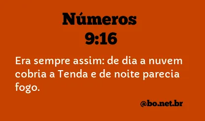 Números 9:16 NTLH