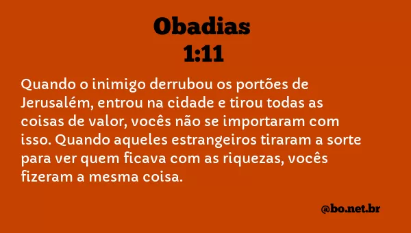 Obadias 1:11 NTLH