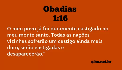 Obadias 1:16 NTLH