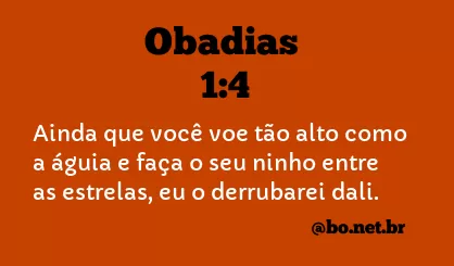 Obadias 1:4 NTLH