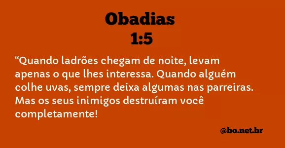 Obadias 1:5 NTLH