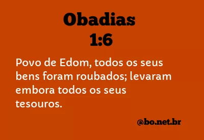 Obadias 1:6 NTLH