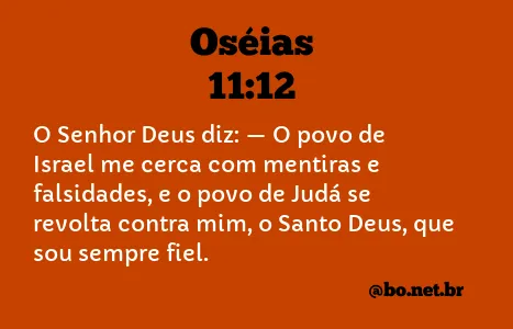 Oséias 11:12 NTLH