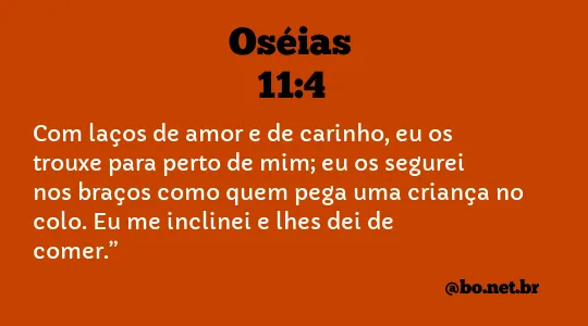 Oséias 11:4 NTLH