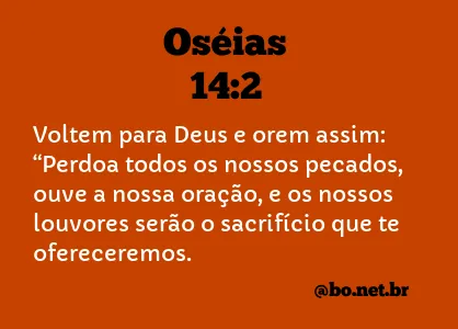 Oséias 14:2 NTLH