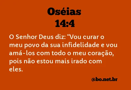 Oséias 14:4 NTLH