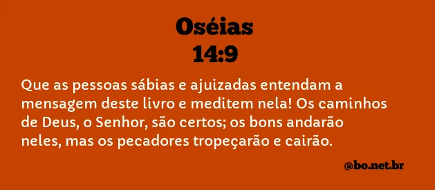 Oséias 14:9 NTLH