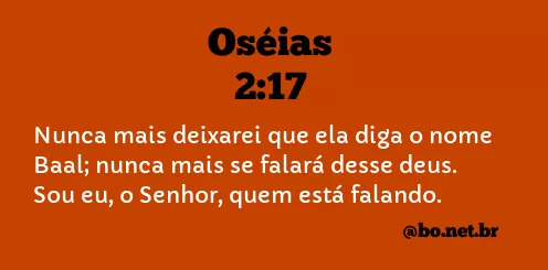 Oséias 2:17 NTLH