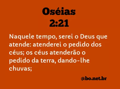 Oséias 2:21 NTLH