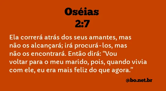 Oséias 2:7 NTLH