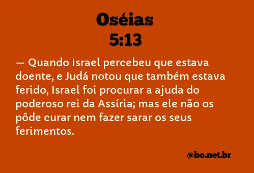 Oséias 5:13 NTLH