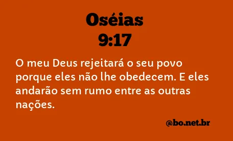 Oséias 9:17 NTLH