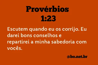 Provérbios 1:23 NTLH