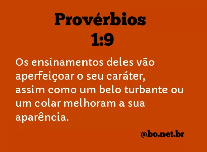 Provérbios 1:9 NTLH