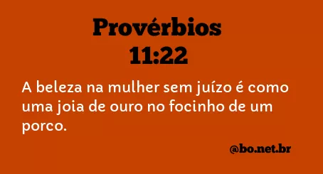 Provérbios 11:22 NTLH