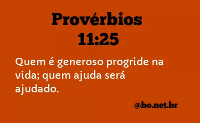 Provérbios 11:25 NTLH