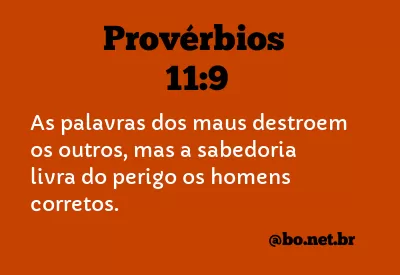 Provérbios 11:9 NTLH