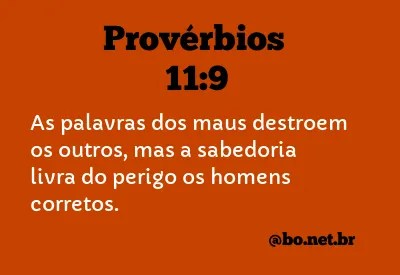 Provérbios 11:9 NTLH