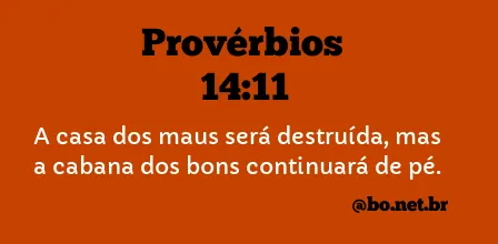 Provérbios 14:11 NTLH