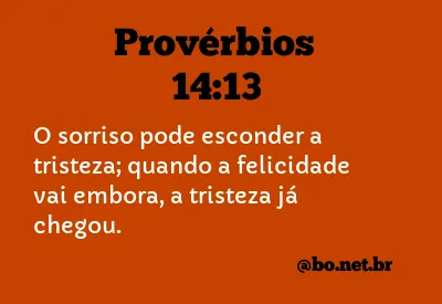 Provérbios 14:13 NTLH