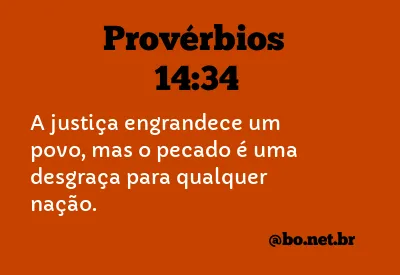 Provérbios 14:34 NTLH