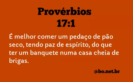 Provérbios 17:1 NTLH
