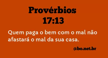 Provérbios 17:13 NTLH