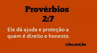 Provérbios 2:7 NTLH