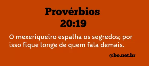 Provérbios 20:19 NTLH