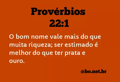 Provérbios 22:1 NTLH