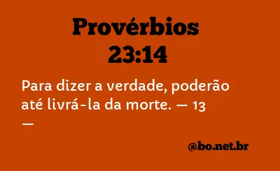 Provérbios 23:14 NTLH