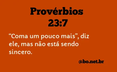 Provérbios 23:7 NTLH