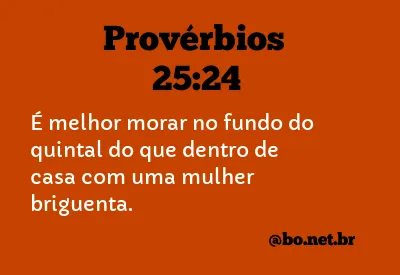 Provérbios 25:24 NTLH