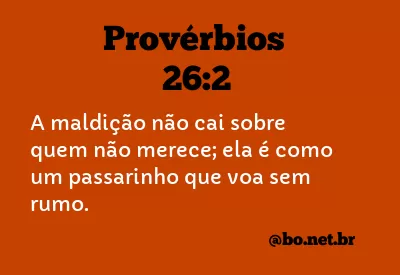 Provérbios 26:2 NTLH