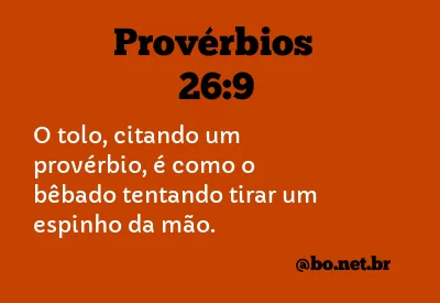 Provérbios 26:9 NTLH