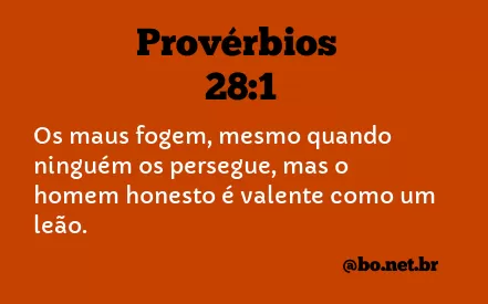 Provérbios 28:1 NTLH