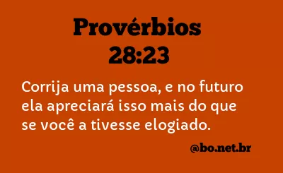 Provérbios 28:23 NTLH