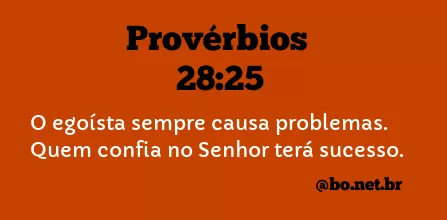 Provérbios 28:25 NTLH