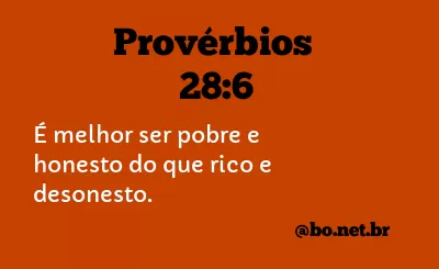 Provérbios 28:6 NTLH
