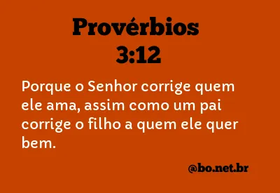 Provérbios 3:12 NTLH