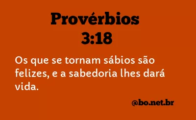 Provérbios 3:18 NTLH
