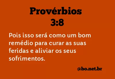 Provérbios 3:8 NTLH
