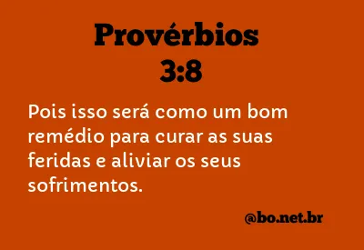 Provérbios 3:8 NTLH