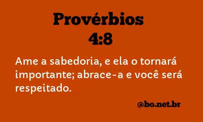 Provérbios 4:8 NTLH