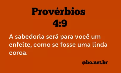 Provérbios 4:9 NTLH